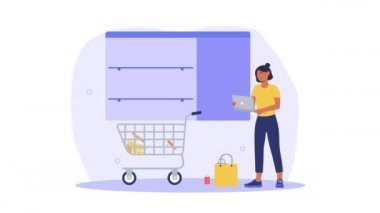 İnternetten market alışverişi video konsepti