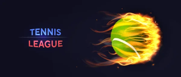 Tennis League-concept — Stockvector