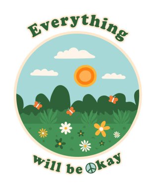 Hippi slogan çiçekleri