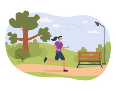 Parktaki güzel kız.