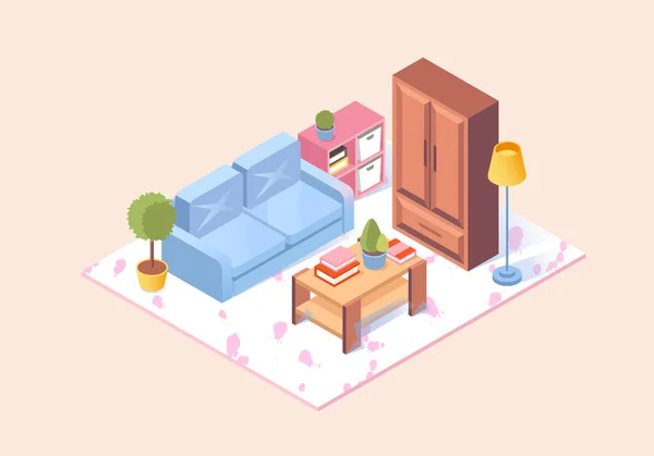 Concept de magasin de meubles — Image vectorielle