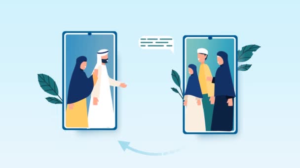 Concept de communication par appel vidéo — Video