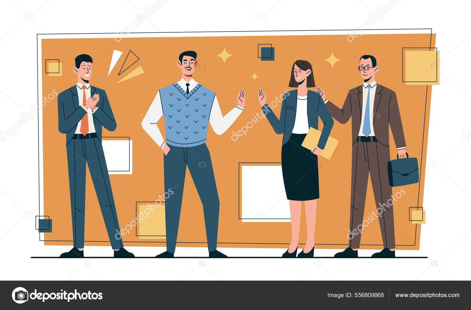 개념을 기하학적 모양을 추상적인 배경에 사무실의 사업가와 기업가 성공을 정장에 스톡 벡터 - ©mentalmind 556809868, image size:1600x1054