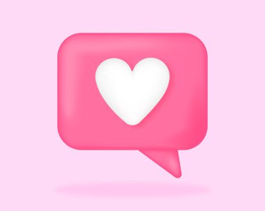 Sosyal medya 3D simgesi. Web siteleri için grafiksel poster veya afiş. Tasarım ve arayüz elementleri. Onay ve sıralama, İnternet ve dijital dünyada terfi. Karikatür izometrik vektör çizimi