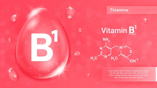 Vitamine Rouge Mode Vie Sain Actif Oligo Éléments Pour Les — Image vectorielle