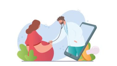 Çevrimiçi tıp ve sağlık video konsepti