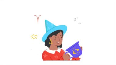 Gelecekteki video konseptini öngören kadın