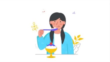 Kişi lezzetli yemek video konsepti yer