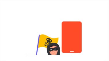 İnternet dolandırıcılığı ve hacker saldırısı video konsepti