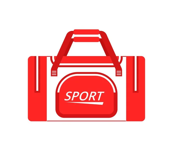 Varios Equipos Deportivos Pegatina Con Bolsa Roja Para Ropa Deportiva — Archivo Imágenes Vectoriales
