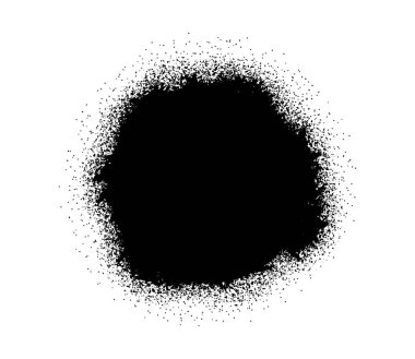 Siyah grafiti spreyi. Boya bulutu, duvara sürmek için grafik elementler. Simgeler ve kartlar, web sitesi için arayüz. Sprey ve konserve, sokak sanatı ve yaratıcılığı. Çizgi film düz vektör çizimi