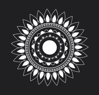 Boho tarzında süs çemberi. Basit ve organik geometrik şekillerdeki alışılmadık desenler. Evdeki duvarları süslemek için soyut resim. Mistisizm ve ezoterizm. Çizgi film düz vektör çizimi