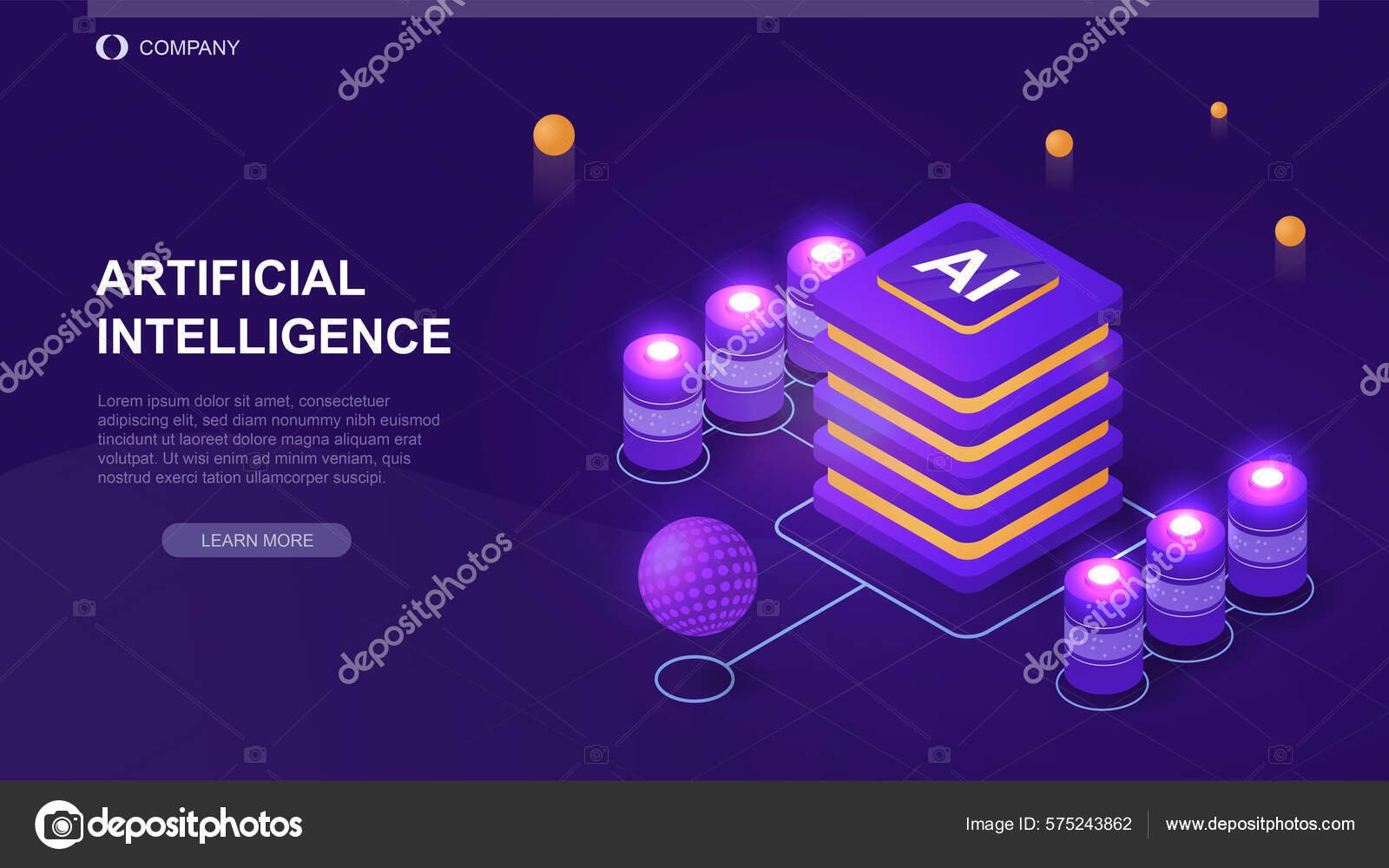 Big Data Processing Concept Artificial Intelligence Digital Database