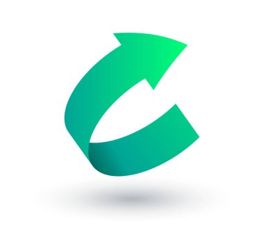 3D Ok konsepti. Web siteleri, programlar ve uygulamalar geliştirmek için arayüz ögeleri. Modern teknoloji ve dijital dünya, sosyal ağlar için çıkartmalar. Karikatür izometrik vektör çizimi