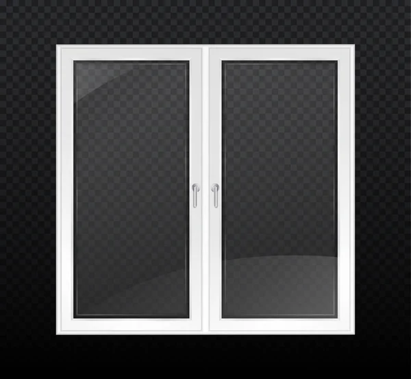 Ventanas Policloruro Vinilo Material Pvc Elementos Interiores Exteriores Para Habitación — Vector de stock