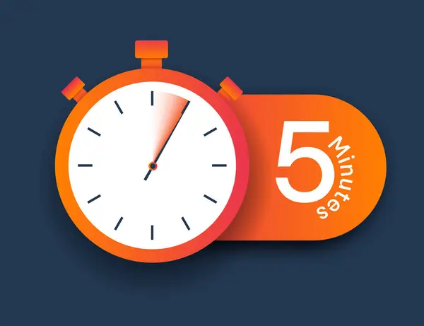 Stopwatch Ikon Perc Határidők Kitűzésének Időzítése Idő Kezelése Hatékony Munkafolyamat — Stock Vector