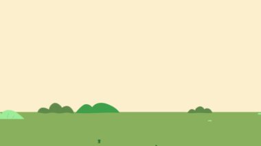 Yemek ziyanı video konsepti. Hareket eden eller artıkları ve artıkları çöp kutusuna atıyor. Sadece raf ömrü bittikten ya da son kullanma tarihinden sonra yiyecekleri at. Doğayla ilgilenin. Düz grafik çizgi film