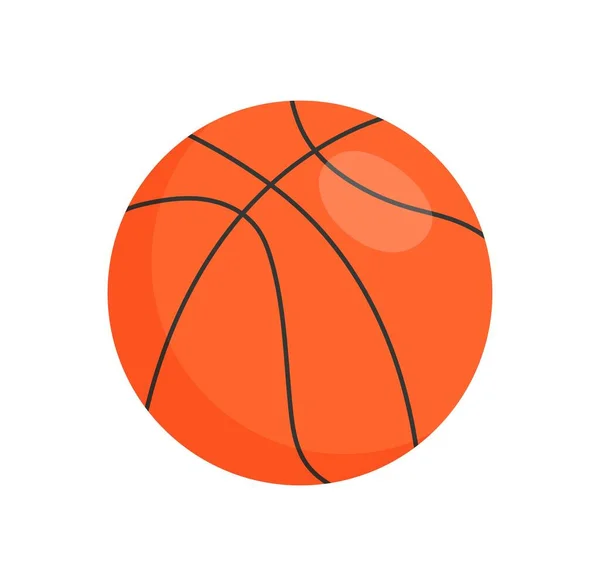 Basketball Ball Icon Sticker Social Networks Equipment Team Sports Active — Stock Vector
