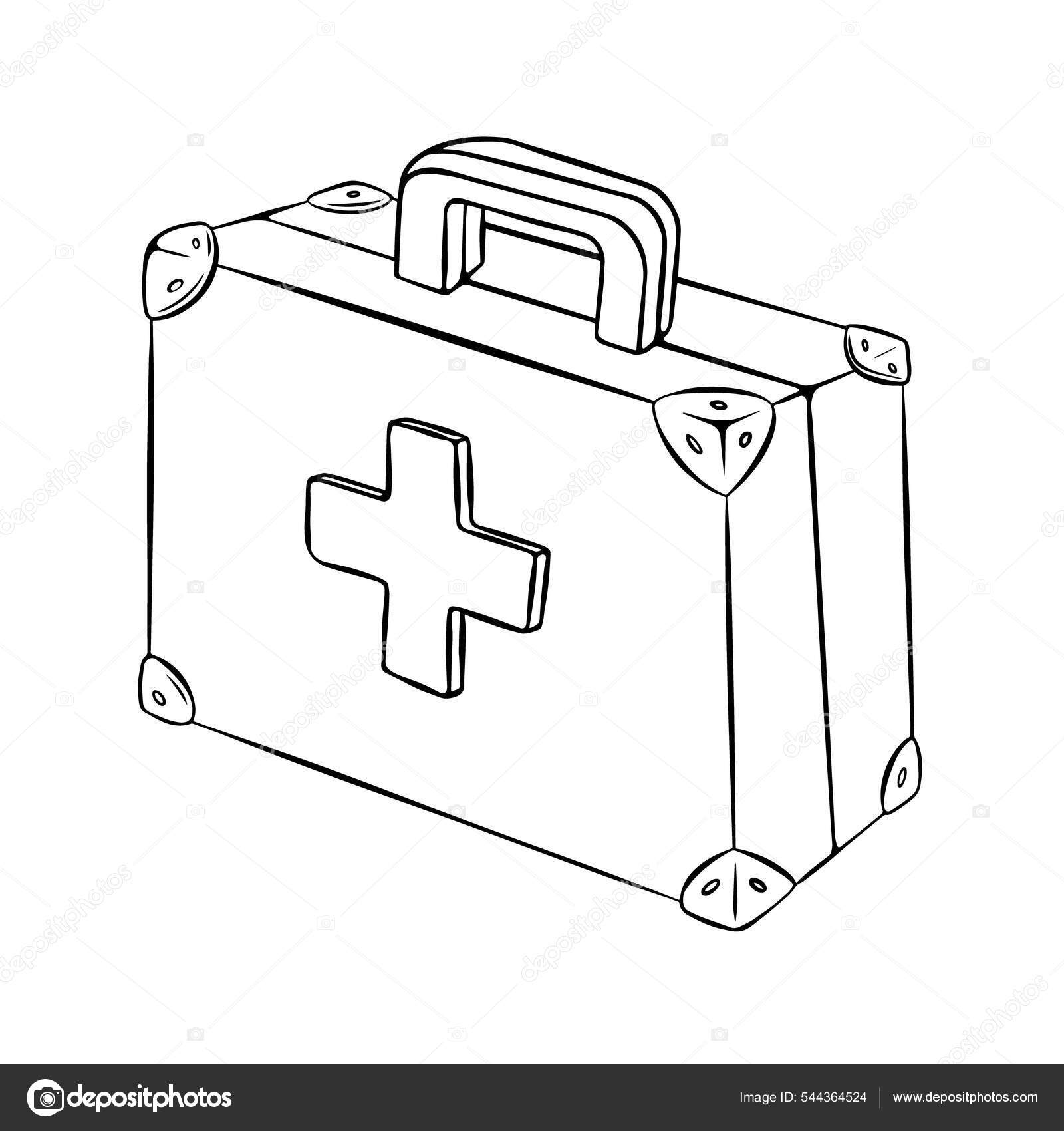 How to draw first aid kit easily/First aid kit box drawing - YouTube-saigonsouth.com.vn