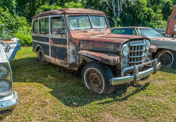 Gainesville Géorgie États Unis Juin 2020 Vintage Vieux Rouillé Willys — Photo