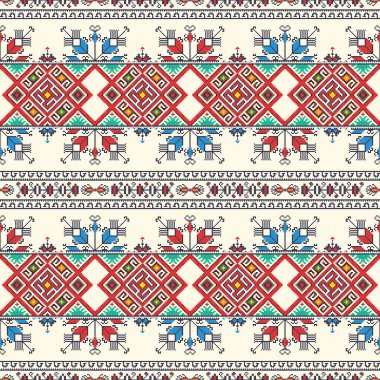 Geleneksel Bulgar nakış vektör deseni