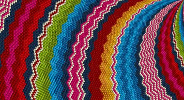 Mexican rug background. Serape stripes in various colors.