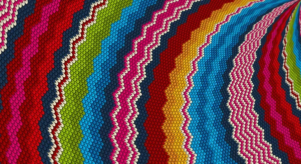 Mexican Rug Background Serape Stripes Various Colors — 图库矢量图片