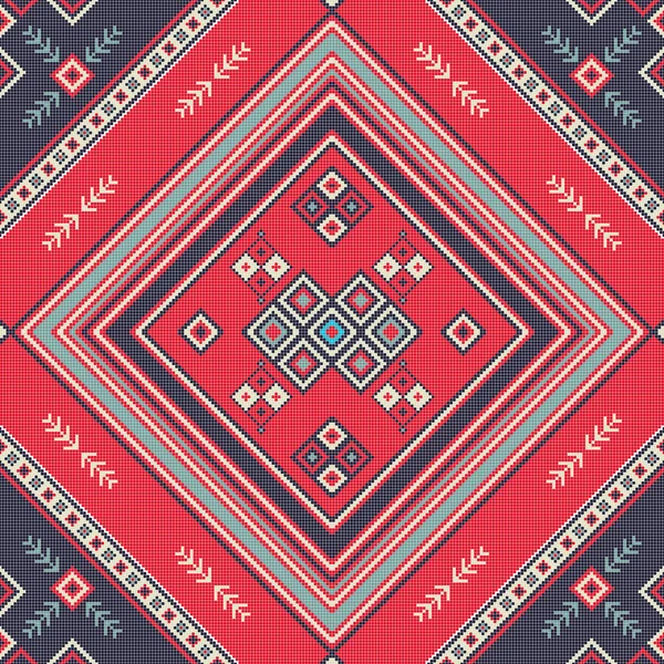 Traditionelle Berber Stickerei Nahtloses Muster Vektorillustration — Stockvektor