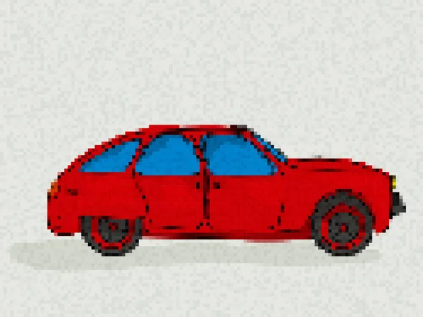 Рисунок Красного Спортивного Автомобиля Стиле Мультфильма — стоковый вектор