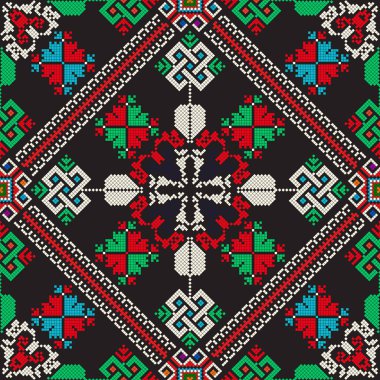 Ukrayna nakış vektörü pürüzsüz desen