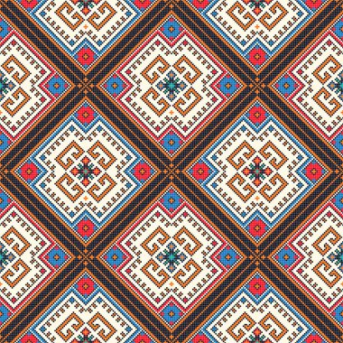 Ukrayna nakış vektörü pürüzsüz desen