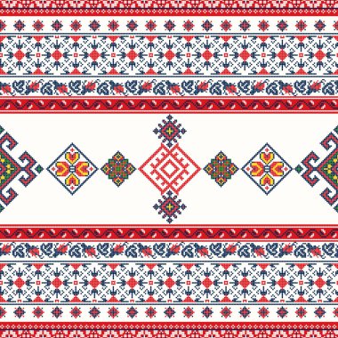 Ukrayna nakış vektörü pürüzsüz desen