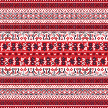 Ukrayna nakış vektörü pürüzsüz desen