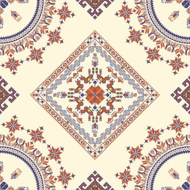 Ukrayna nakış vektörü pürüzsüz desen