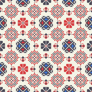 Ukrayna nakış vektörü pürüzsüz desen