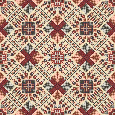 Embroidery Tatreez pattern, Palestinian fashion vector ornament