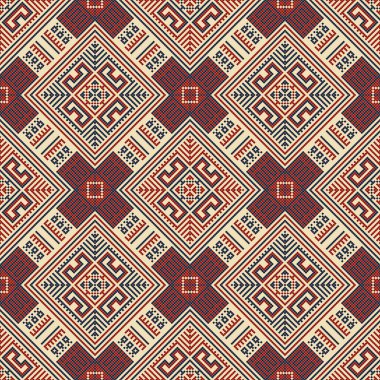 Embroidery Tatreez pattern, Palestinian fashion vector ornament