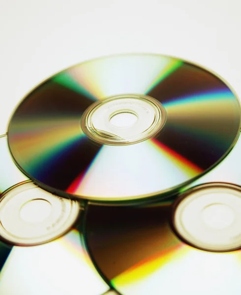 En grupp av CD-skivor — Stockfoto
