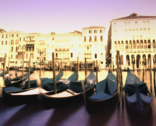 Gondole sul Canal Grande — Foto Stock