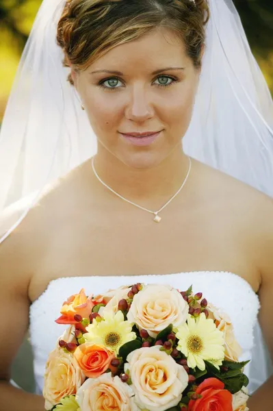 Portrét nevěsta — Stock fotografie