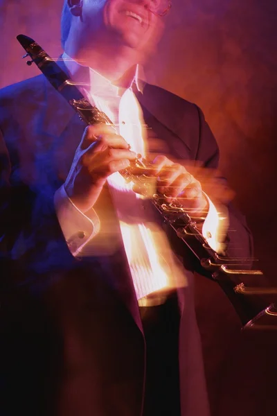Lecteur de saxophone — Photo