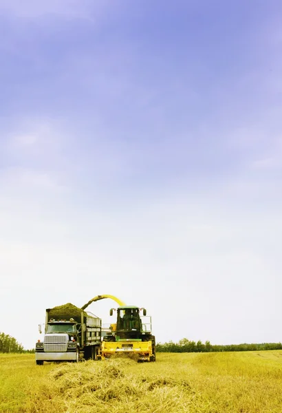 Agrotechnics i fältet — Stockfoto