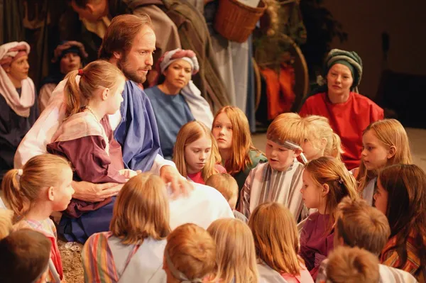 Jesús con los niños — Foto de Stock