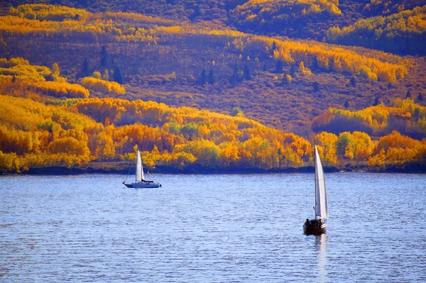 Sailboats On A Lake — Stock Photo, Image