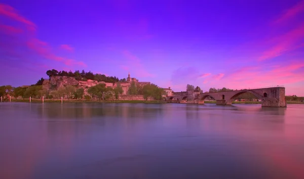 Avignon z provence řeka rhone Francie — Stock fotografie