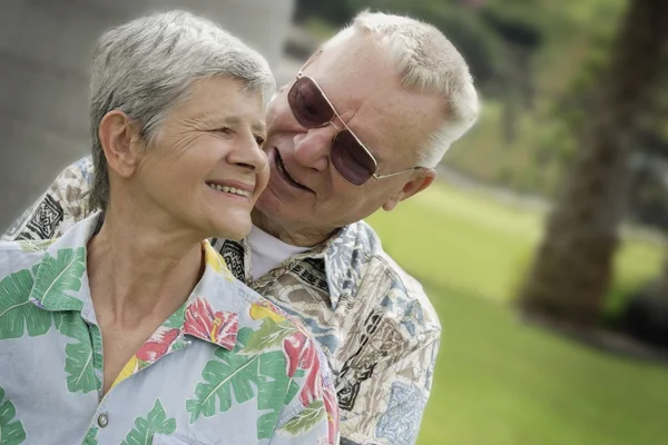 Glückliches Seniorenpaar — Stockfoto