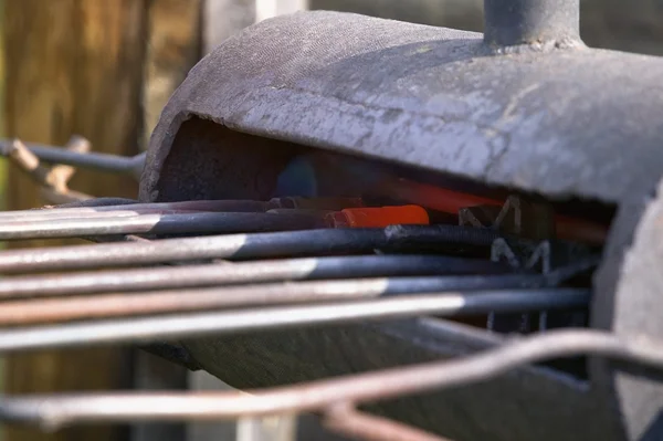 Preparing Cattle Branding Irons — Stock Photo, Image