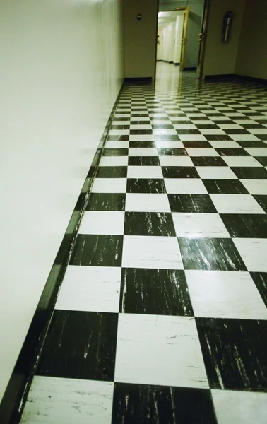 Checkered podłogi — Zdjęcie stockowe