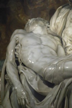 Pieta mermer Heykel Michelangelo'nun (1499) st peter's Bazilikası Vatikan Roma İtalya tarafından