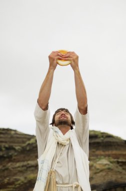 Jesus Breaks Bread clipart
